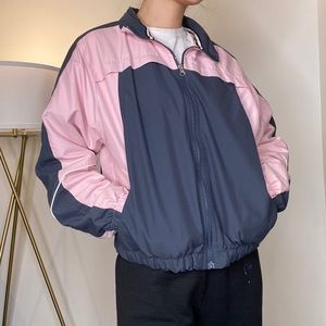 Retro pink and blue jacket/windbreaker